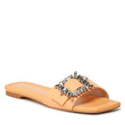 Stuart Weitzman Klapki Stuart Weitzman Shine Buckle Slide San SA717 Mango