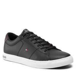 Tommy Hilfiger Сникърси Tommy Hilfiger Essential Leather Detail Vulc FM0FM04047 Black BDS