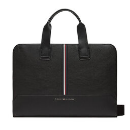Tommy Hilfiger Torba na laptopa Tommy Hilfiger Th Central Slim Computer Bag AM0AM11781 Black BDS