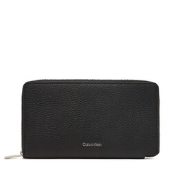 Calvin Klein Geldbörse Calvin Klein Foil Emboss Long Zip Fold LV04D1107G Schwarz