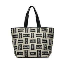 KARL LAGERFELD Táska KARL LAGERFELD 235W3029 A199 Natural / Black