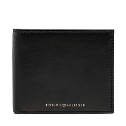 Tommy Hilfiger Portofel Mare pentru Bărbați Tommy Hilfiger Th Premi Leather Extra Cc & Coin AM0AM11096 BDS