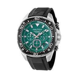Nautica Ρολόι Nautica Bluesail Chronograph NAPBSF405 Μαύρο