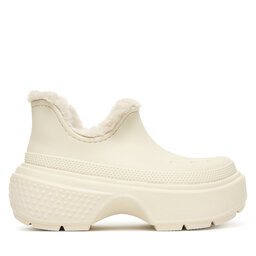 Crocs Schneeschuhe Crocs Stomp Lined Shorty Boot 210673 Écru