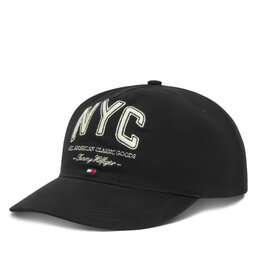 Tommy Hilfiger Kšiltovka Tommy Hilfiger Flag Seasonal 5 Panel AM0AM13562 Černá