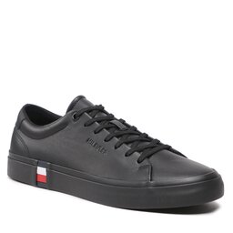 Tommy Hilfiger Sneakers Tommy Hilfiger Modern Vulc Corporate Leather FM0FM04351 Black BDS