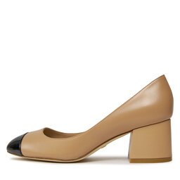

Туфлі Stuart Weitzman Flareblock 60 Pump SG858 Adobe/Black, Бежевий