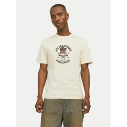 Jack&Jones Jack&Jones Camiseta Seven Skull 12262491 Écru Regular Fit