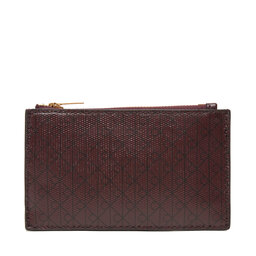 Calvin Klein Duży Portfel Damski Calvin Klein Emblem Aop Top Zip Cardcase LV04F1084G Brązowy