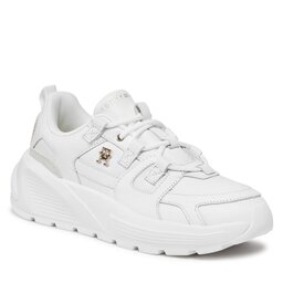 Tommy Hilfiger Sneakers Tommy Hilfiger Th Premium Runner Lthr FW0FW07340 White YBS