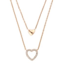 

Намисто Fossil Hearts To You JF03459791 Rose Gold, Золотий