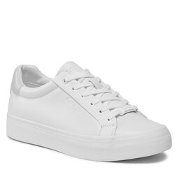 Calvin Klein Сникърси Calvin Klein Vulc Lace Up Nano Fox-Lth HW0HW01066 White/Pearl Grey 0K9