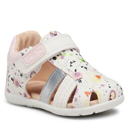 Geox Sandale Geox B Elthan Girl B151QD000BCC1Z8W White/Lt Rose