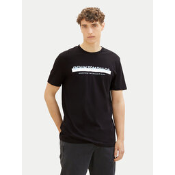 Tom Tailor Denim Tom Tailor Denim T-Shirt 1037653 Schwarz Basic Fit