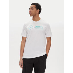 adidas adidas Marškinėliai Mercedes - AMG Petronas Formula One Team DNA Graphic JV5456 Balta Regular Fit