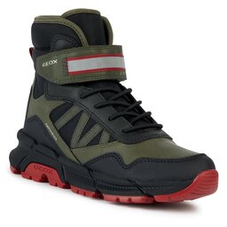 Geox Stivali da neve Geox J Flexyper Plus Boy J36LCD 0MEFU C3267 S Military/Red