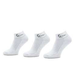 Karl Kani Σετ κοντές κάλτσες ανδρικές 3 τεμαχίων Karl Kani Signature Ankle Signature Ankle Λευκό