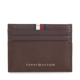 Tommy Hilfiger Etui pentru carduri Tommy Hilfiger Th Corp Leather Cc Holder AM0AM11603 Coffee Bean GB6