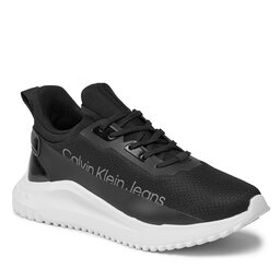 

Снікерcи Calvin Klein Jeans Eva Run Slipon Lace Mix Lum Wn YW0YW01303 Black/Bright White 0GM, Чорний