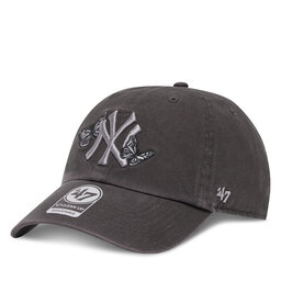 47 Brand Шапка с козирка 47 Brand MLB New York Yankees Icon Alt ’47 CLEAN UP B-ICACL17GWS Сив