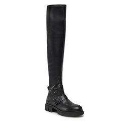 Tommy Hilfiger Stiefel Tommy Hilfiger Stretch Monochromatic Longboot FW0FW07611 Black BDS
