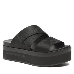 Calvin Klein Jeans Mules / sandales de bain Calvin Klein Jeans Flatform Sandal Webbing YW0YW00966 Black BDS