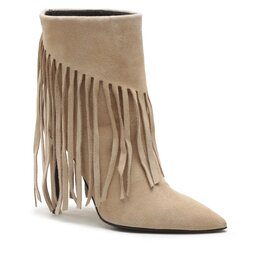 Pinko Polokozačky Pinko Olympe Tronchetto PE 23 BLKS1 100573 A0N8 Beige C70