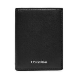 Calvin Klein Portafoglio grande da uomo Calvin Klein Ck Sleek Bifold 7cc W/Coin K50K512694 Nero
