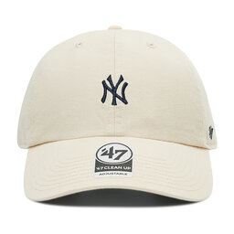 

Бейсболка 47 Brand New York Yankees MLB Base Runner Clean Up B-BSRNR17GWS-NT Бежевий