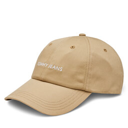 Tommy Jeans Czapka z daszkiem Tommy Jeans Tjm Linear Logo Cap AM0AM12024 Beżowy