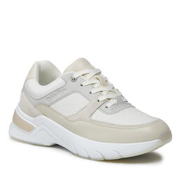 Calvin Klein Сникърси Calvin Klein Elevated Runner - Mono Mix HW0HW01869 Dk Ecru/White 0F9