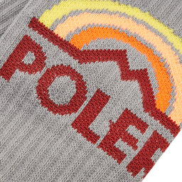 

Високі шкарпетки unisex Poler Mountain Rainbow 223ACUSK03 Charcoal, Сірий