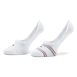 Tommy Hilfiger Sada 2 párů dámských nízkých ponožek Tommy Hilfiger 701222653 White 001