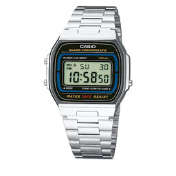 Casio Zegarek Casio Vintage A164WA-1VES Srebrny