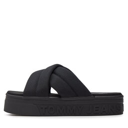

Шльопанці Tommy Jeans Tjw Lettering Flatform Sandal EN0EN02465 Black BDS, Чорний
