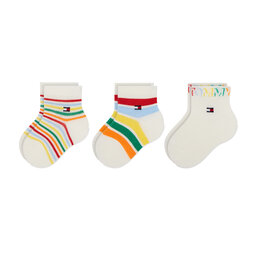 Tommy Hilfiger Σετ κοντές κάλτσες παιδικές 3 τεμαχίων Tommy Hilfiger 701218362 Multicolor 001