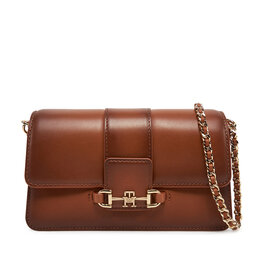 Tommy Hilfiger Torebka Tommy Hilfiger Heritage Leather Crossover Burn AW0AW17398 Brązowy