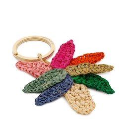 Manebi Pakabukas Manebi Palm Keyring V 2.0 Kp Rainbow Natural Raffia