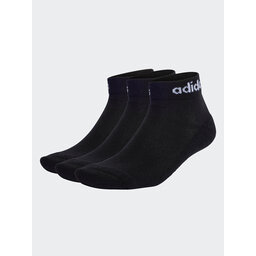 adidas Lågstrumpor unisex adidas Linear Ankle Socks Cushioned Socks 3 Pairs IC1303 black/white