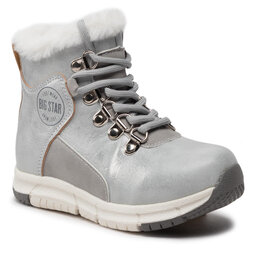 Big Star Shoes Kozaki Big Star Shoes KK374178 Silver