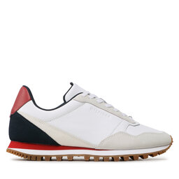 

Снікерcи Tommy Hilfiger Elevated Runner Leather Mix FM0FM04357 White YBR, Білий