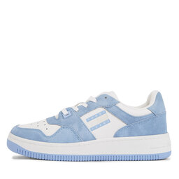 

Снікерcи Tommy Jeans Tjw Retro Basket Washed Suede EN0EN02486 Moderate Blue C3S, Cиній