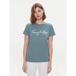 Tommy Hilfiger Tommy Hilfiger Majica Signature WW0WW41674 Modra Regular Fit