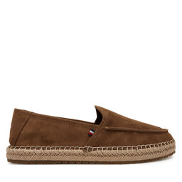 Tommy Hilfiger Espadrilles Tommy Hilfiger Hilfiger Flex Espa Suede Loafer FM0FM05392 Barna