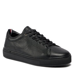Tommy Hilfiger Tenisice Tommy Hilfiger Premium Cupsole Grained Lth FM0FM04893 Black BDS