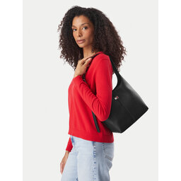 Tommy Jeans Handtasche Tommy Jeans Tjw City Bucket AW0AW19062 Schwarz