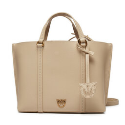 PINKO Handtasche Pinko Carrie Shopper Classic AI 24-25 PLTT 102833 A1LF Beige