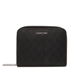Calvin Klein Portafoglio piccolo da donna Calvin Klein Ck Must Aop Md Zip Around W Flap LV04F1037G Nero