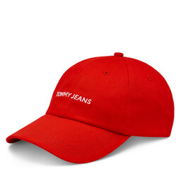 Tommy Jeans Cap Tommy Jeans Linear Logo AM0AM12024 Deep Crimson XNL