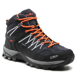 CMP Туристически CMP Rigel Mid Trekking Shoe Wp 3Q12947 Antracite/Flash Orange 56UE